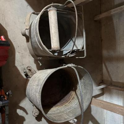 Antique mop buckets