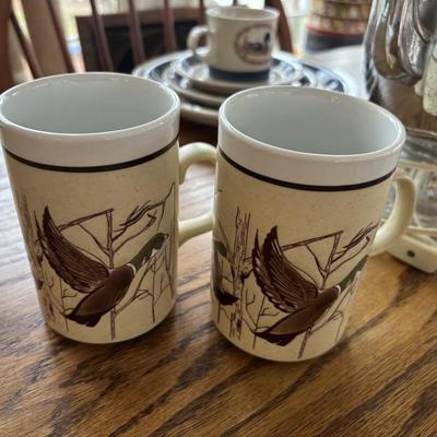Vtg Duck Mugs