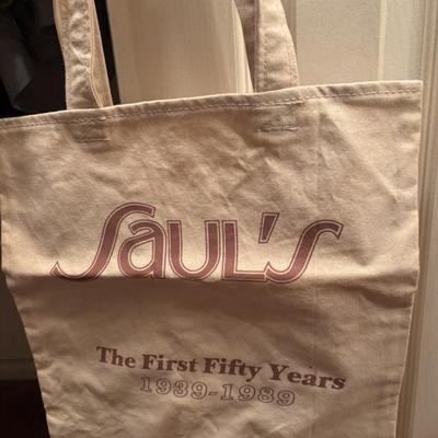 Vtg Saul's canvas bag
