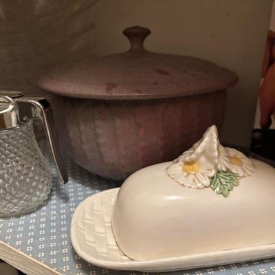 Metlox Daisy butter dish