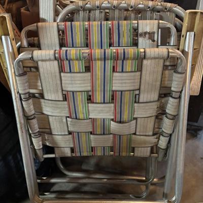 Aluminum folding chairs