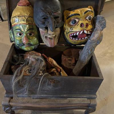 Tribal masks from around the world.