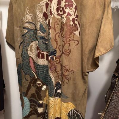 Hand-painted vest - "wearable art"