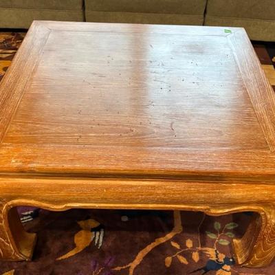 Thai-style solid wood coffee table