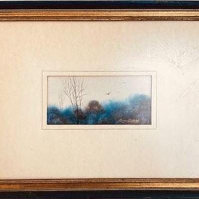 Lot 023   
George Wervey Watercolor Blue Shadows