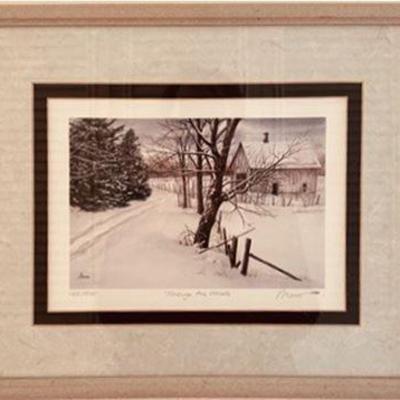 Lot 130  
John Morrow Signed “Through The Woods” Limited Edition 165/950, 1992
