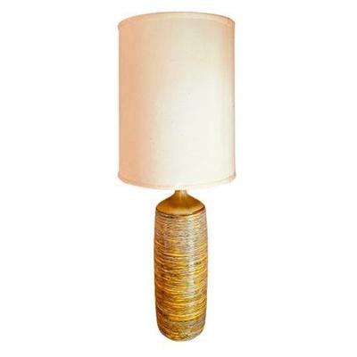 Lot 014-083   
Large Ceramic Table Lamp With Horizontal Texture