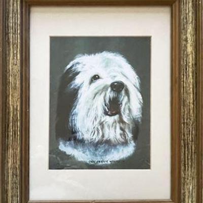 Lot 185   
Cynthia G Wellington, "Old English Sheepdog" Watercolor
