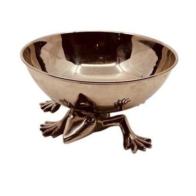 Lot 014-119   
Gecko Candy/Nut Bowl, Silverplate