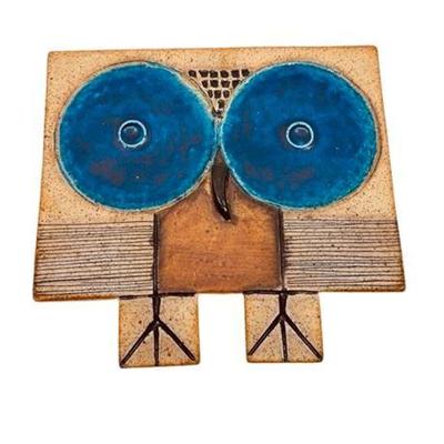 Lot 019-124  
Inger Persson For Rorstrand Sweden Owl Plaque, Mid-Century