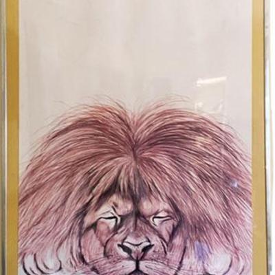 Lot 181   
1971 Nielson, The Art Brigade Lion Print