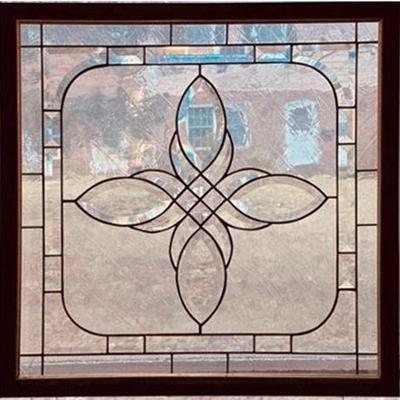 Lot 122   
Decorative Stained Glass Hanging Window Panel