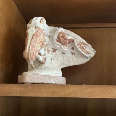 Available in Auction - Lot 19 - Alabaster Horse and Warrior Statue