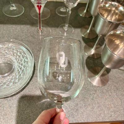 OU Alumni Wine Glasses