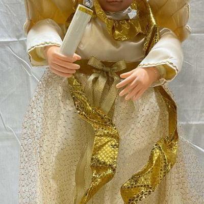 1990 Sancho Gold Angel Figural Light 2 Ft
