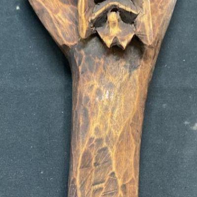 Vintage Hand Carved Wood Jesus Figural
