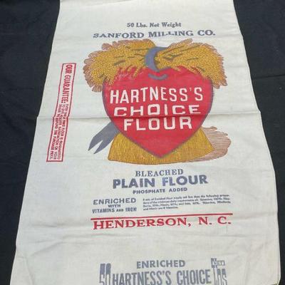 Vtg Sanford Milling Flour Freight Shipping Bag
