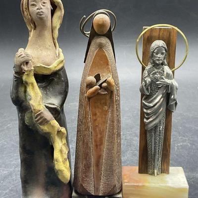 Lot 3 Religious Figurals, Poland, Jesus & More
