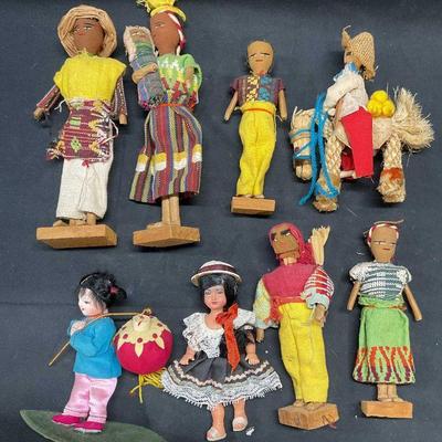 Group Lot Vintage Handmade Dolls
