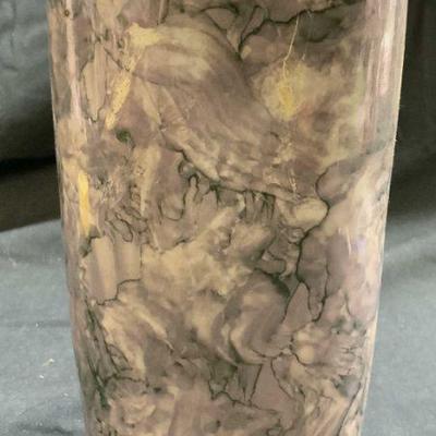 WALBRZYCH Marble Style Porcelain Vase POLAND
