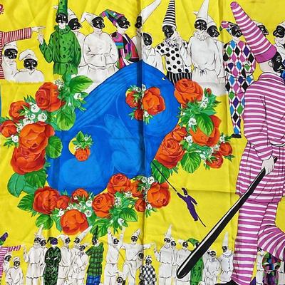 Versace Pulcinella Signatures Silk Scarf, Italy