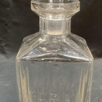 Vintage Cut Crystal Square Decanter
