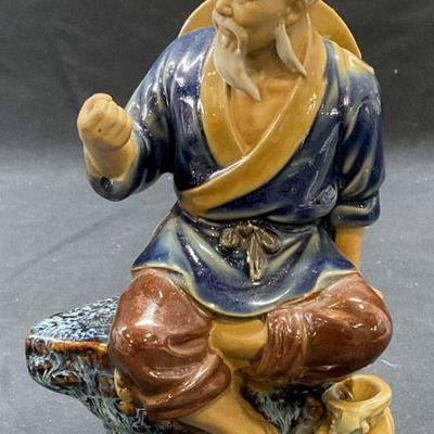 Ceramic Asian Man Figural
