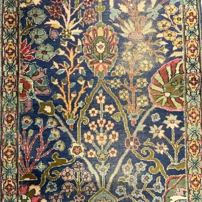 Vintage Handmade Persian Wool Runner

