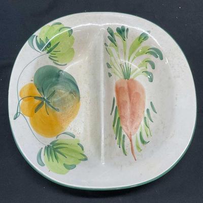 Pizzato Ceramic Divided Vegetable Bowl, Italy
