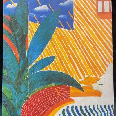 David Hockney Poster Art Book, Illustrated
