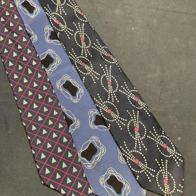 Lot 3 Giorgio Armani Blue Silk Ties, Italy
