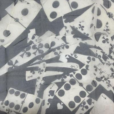 Christian Dior Silk Card & Domino Scarf, France
