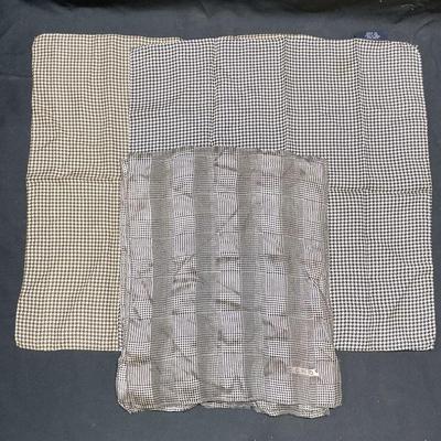 Lot 4 Echo Houndstooth Print Silk Scarf + Italy
