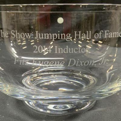 TIFFANY & CO Monogrammed Crystal Bowl
