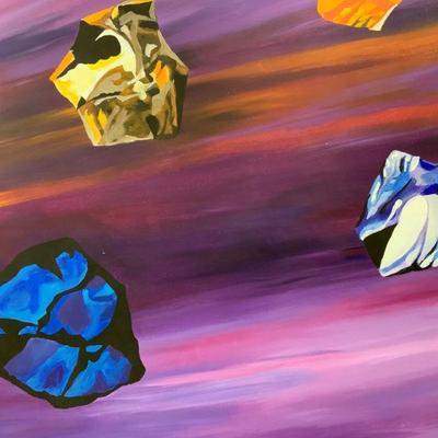 Perli Pelzig Inside Saturns Rings Acrylic 40in
