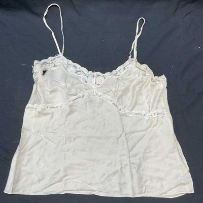 Classiques Entier White Silk Camisole Top
