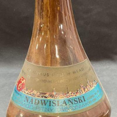 Vtg Nadwislanski Polish Mead Ceramic Jug Pitcher
