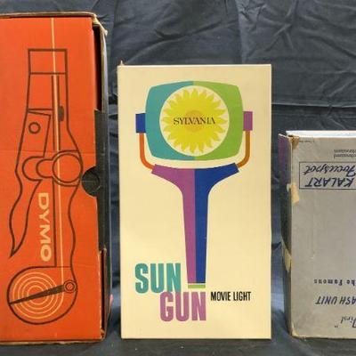 Lot 4 Assorted Vntg Lighting In Boxes & More
