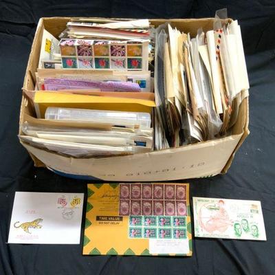 Lot 100+ Vintage  Stamps Letters & More
