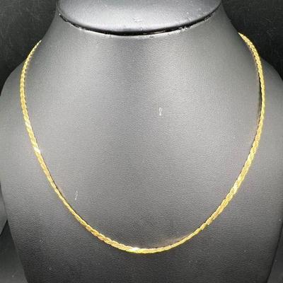 18” 14K Gold Diamond Cut Rope Chain Necklace — 6.4 Grams!
