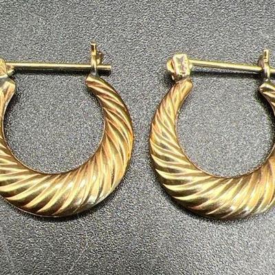 14K Gold Hoop Earrings
