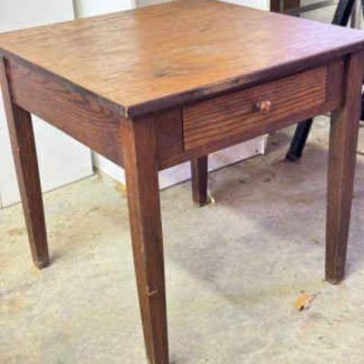 Sturdy Oak Square Table
