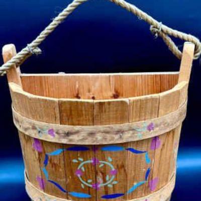 Maine Bucket Company Rustic Painted Bucket
