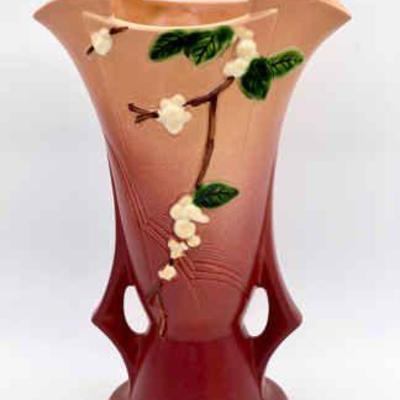 1946 Roseville Pottery Snowberry Vase Pink
