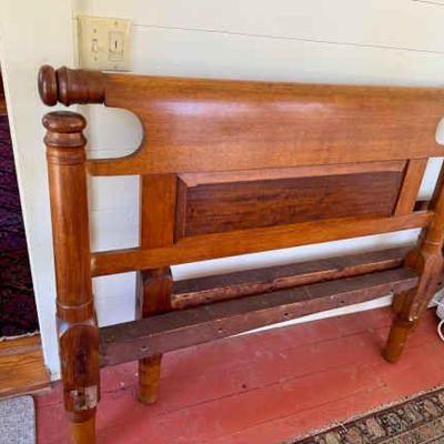 Beautiful Wooden Twin Bed Headboard & Footboard
