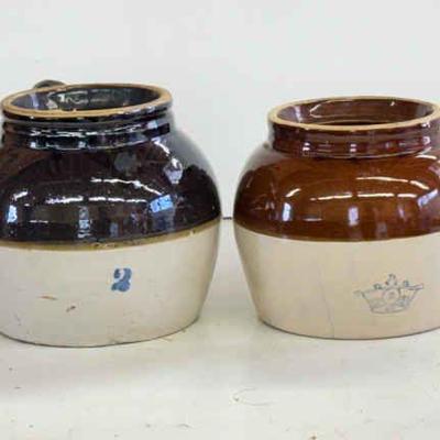 (2) Bean Pots
