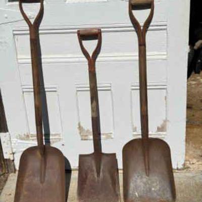 (3) Vintage Shovels
