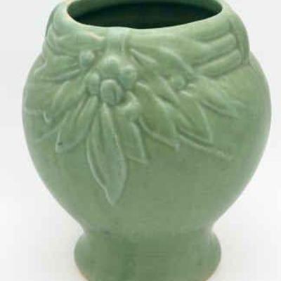 Vintage McCoy Pottery Leaves And Berries Vase

