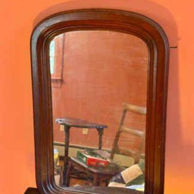 Antique Wooden Wall Mirror
