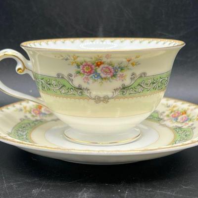 (4) Cups & Saucers Meito Asama Shape ENID Japanese Bone China
